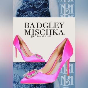 BADGLEY MISCHKA NWT CHER PUMPS Hot Pink Size 8.5